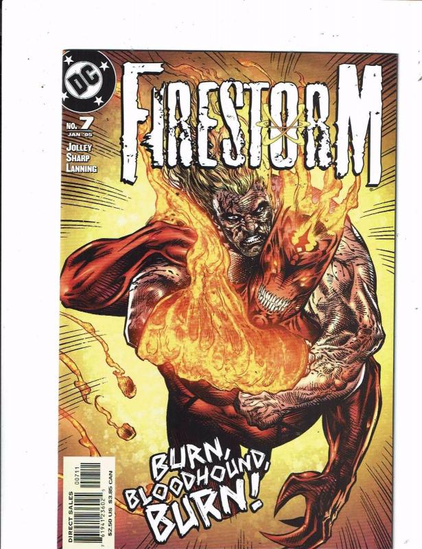 Lot of 7 Firestorm DC Comic Books #1 2 3 4 5 6 7 LH5