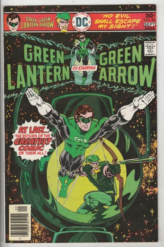 Green Lantern #90 (Aug-76) NM- High-Grade Green Lantern, Green Arrow