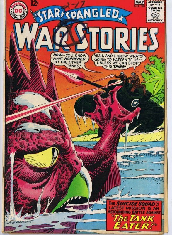 Star Spangled War Stories #120 ORIGINAL Vintage 1965 DC Comics 1st Caveboy Dino