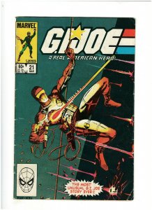 G.I. Joe ARAH #21 VG 4.0 1st Print Marvel Comics 1st Storm Shadow 1984 