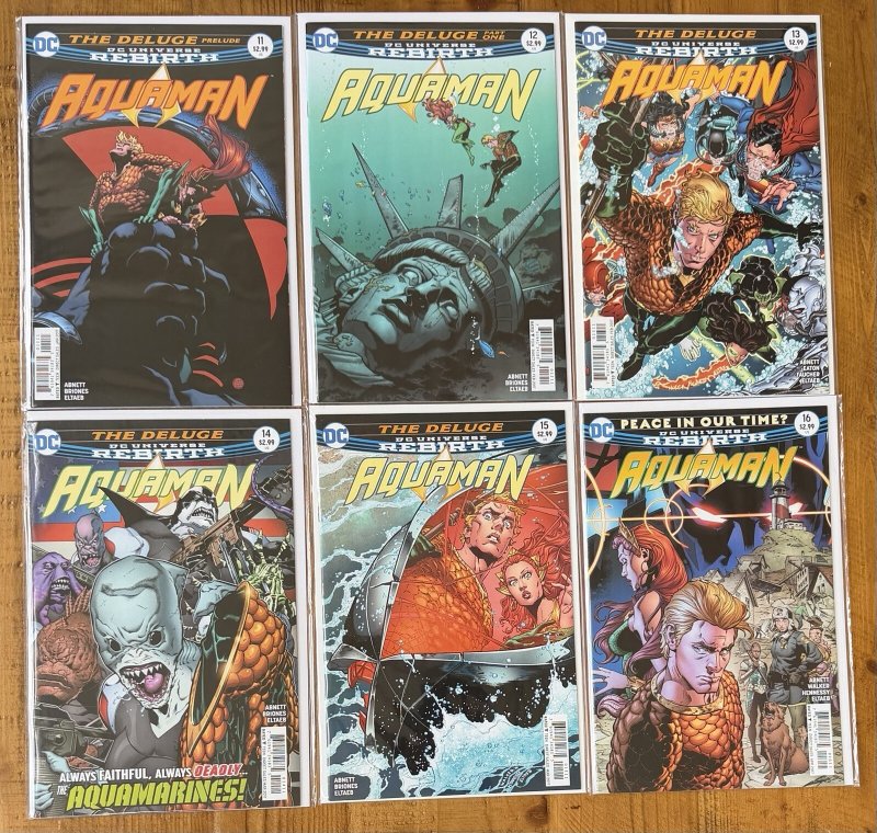 Aquaman 2017 #11,12,13,14,15,16 NM Lot Dan Abnett Rebirth