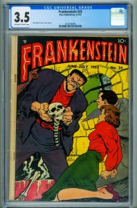 FRANKENSTEIN #25 CGC 3.5 PRE-CODE HORROR-Skelton cover-DICK BRIEFER 4332358006