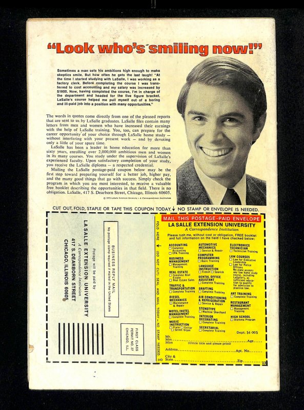 Captain Marvel #33 VG- 3.5 Origin of Thanos!