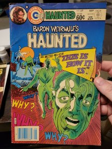 BARON WEIRWULF'S HAUNTED #69, Steve Ditko cover & story, Charlton Comics 1983