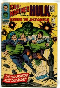 TALES TO ASTONISH #83 - SUB-MARINER & HULK (4.5) 1966