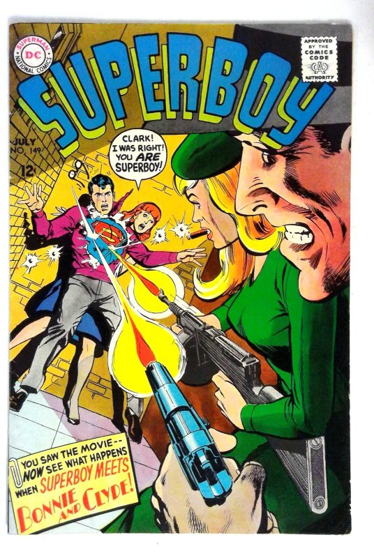 Superboy #149 DC comic book (1968) VG/FN