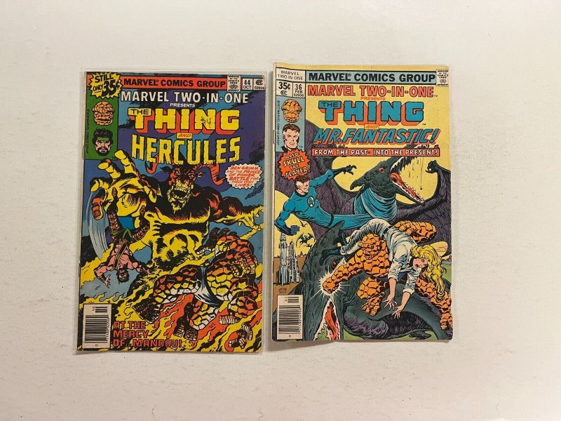 3 Marvel Two In One Marvel Comics Books #36 39 44 12 JW11