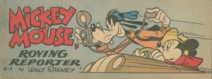 Mickey Mouse Roving Reporter Mini Comic #5 Walt Disney Wheaties 1950 FN