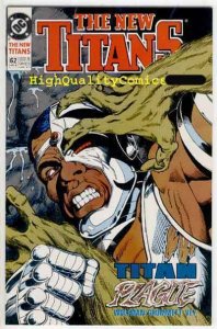 NEW TITANS #62 63 64, NM+, Wolfman, Perez, Plague, DeathStroke, more in store