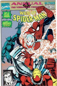 Web of Spider-Man Annual #7 Black Panther Venom Iron Man NM