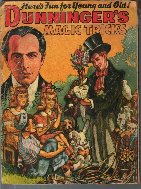 Dunninger's Magic Tricks #4573 1970's-Saalfield-magic tricks explained-P
