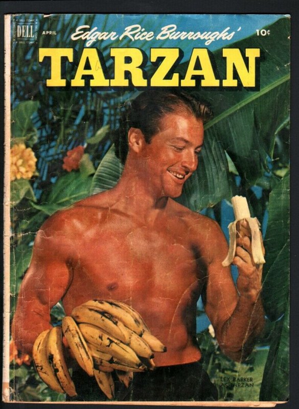 TARZAN COMICS #31-LEX BARKER PHOTO COVER-1952-EDGAR RICE BURROUGHS-JESSE M G