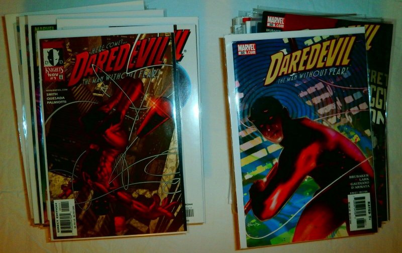 Daredevil V2 #1,4,7,9,16-19 +++ Kevin Smith, Bendis, Brubaker comics lot of 69