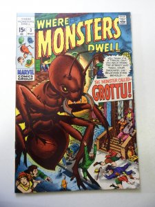 Where Monsters Dwell #3 (1970) FN Condition