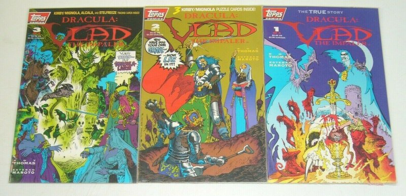 Dracula: Vlad the Impaler #1-3 VF/NM complete series in bags w/cards  roy thomas