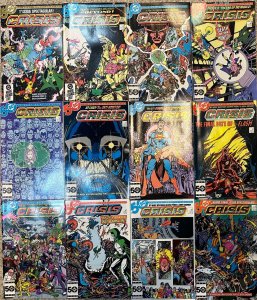 (1985) CRISIS ON INFINITE EARTHS #1-12 COMPLETE SET! Death of Supergirl & Flash!