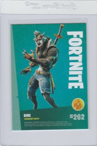 Fortnite Dire 262 Legendary Outfit Panini 2019 trading card series 1