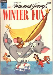 TOM & JERRY WINTER FUN 3 VG-F  1954 COMICS BOOK