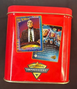 METALLIC IMPRESSIONS X-MEN COLLECTOR CARDS LIMITED EDITION TIN (Complete) 1996