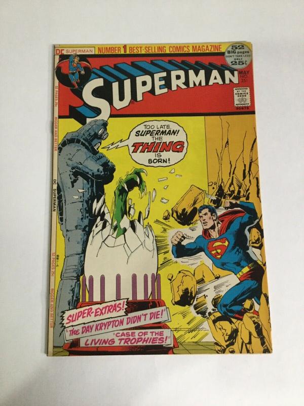 Superman 251 Vf/Nm Very Fine Near Mint 9.0 Dc Comics Bronze