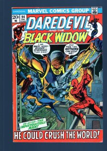 Daredevil #94 - Gene Colan, Tom Palmer Sr. Art. Black Widow App. (4.5) 1972