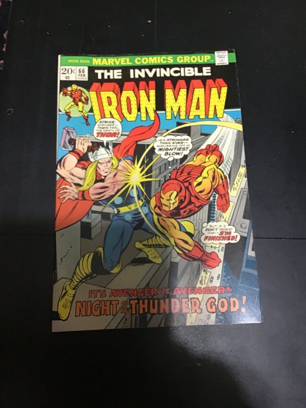 Iron Man #66 (1974) Thor X-Over key! High-grade! VF/NM Oregon CERT! Wow!