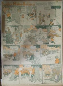 Bobby Make Believe by Frank King 3/4/1917 Full Size ! Very Rare Fantasy Strip
