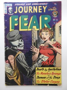 Journey Into Fear #16 (1953) Pre-Code Horror Death By Invitation! VG- Cond!