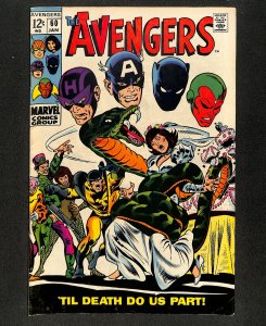 Avengers #60 John Buscema Cover Art!