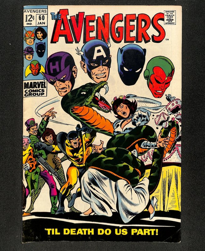 Avengers #60 John Buscema Cover Art!