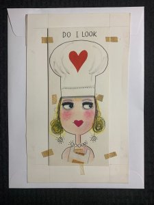 VALENTINES DAY Do I Look Like I Could Only Cook 7x11 Greeting Card Art V3817