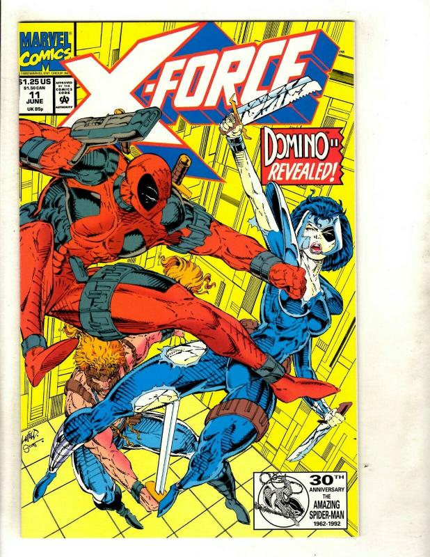 X-Force # 11 NM Marvel Comic Book Deadpool Appearance Domino Cable X-Men GK4