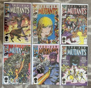 New Mutants #44,45,46,47,48,49 1986 Lot X-Men Chris Claremont