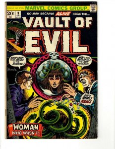 Vault of Evil #3 ORIGINAL Vintage 1973 Marvel Comics