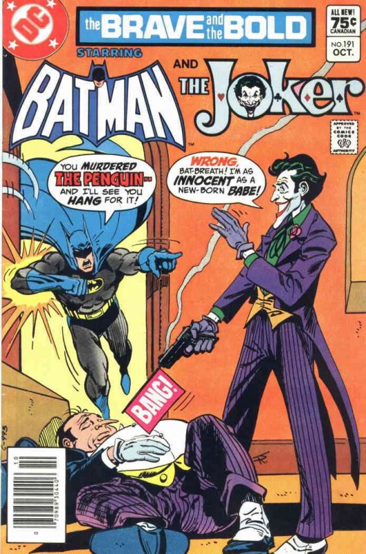 Brave and the Bold, The #191 (Newsstand) VF ; DC | Batman Joker Penguin 1982