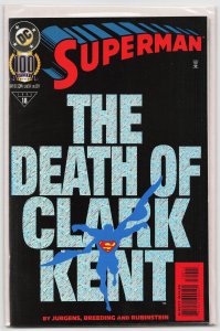 Superman #100 Holograhic Foil Cover (1995) Superman