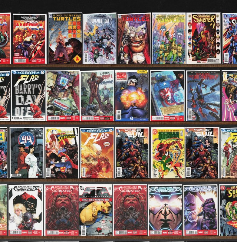 Huge Lot 150+ Comics with Captain America, The Flash, Superman & More!