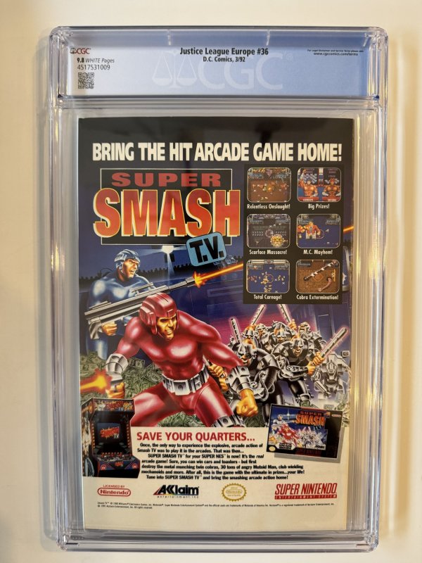 Justice League Europe #36 CGC 9.8 (1992)
