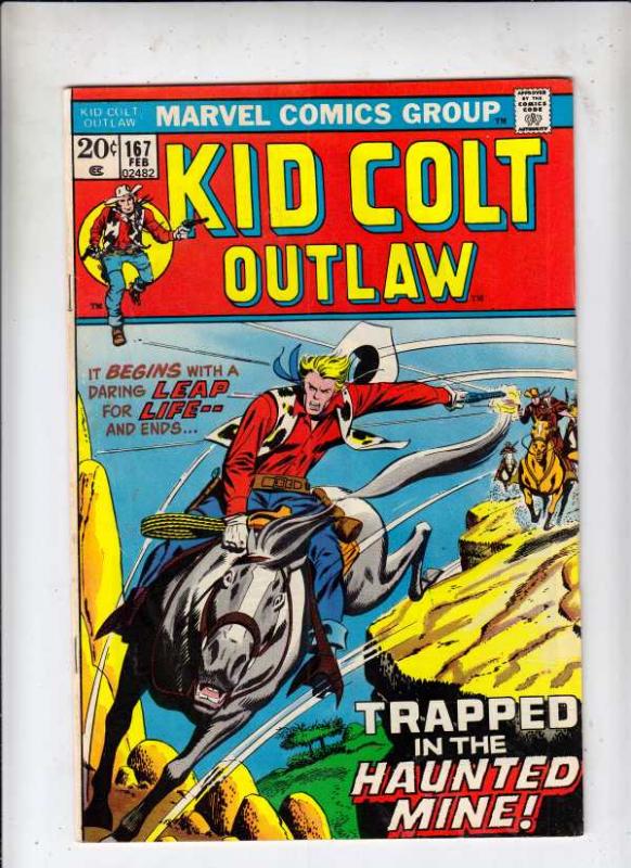 Kid Colt Outlaw #167 (Feb-73) FN/VF Mid-High-Grade Kid Colt