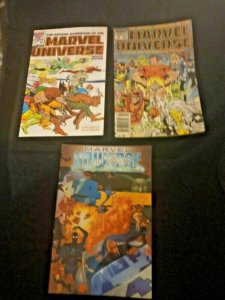 3x The Official Handbook of MARVEL UNIVERSE Deluxe Edition 1987 14 18 & 1 2001
