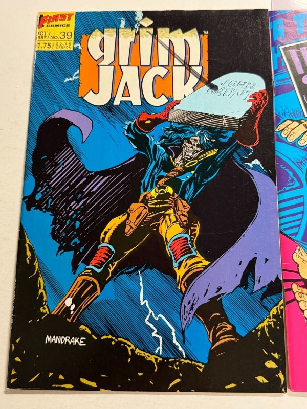 3 indie Comic Books Grim Jack 39 Midnight Surfer 2 Deathmate prologue 104 CT8