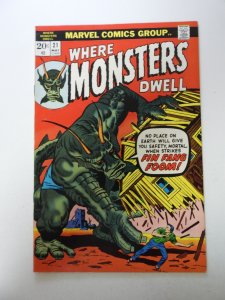 Where Monsters Dwell #21 (1973) FN- condition