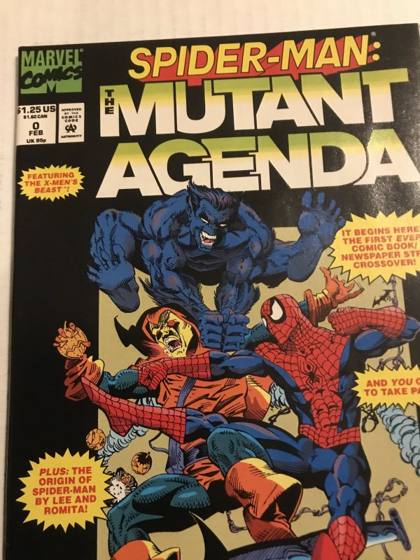 SPIDER-MAN The Mutant Agenda #0 : Marvel 3/94 VF+; John Romita, Newspaper x-over