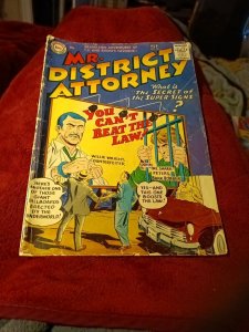 MR. DISTRICT ATTORNEY #50 DC Comics 1956 Silver Age CRIME AND MYSTERY COMIC BOOK