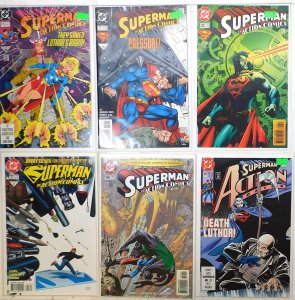 Action Lot of 6 #660, 678, 712, 723, 737, 749 (1990) DC 1st Print Comic Books