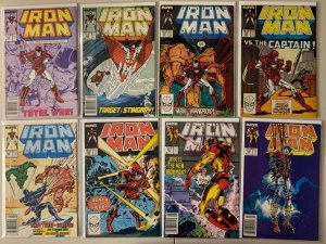 Iron Man lot #225-232 Marvel 8 different (7.0 FN/VF) Armor Wars Story (1988)