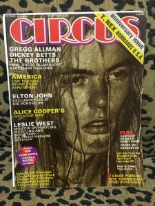 CREEM MAGAZINE October 1974 - GREGG ALLMAN ALICE COOPER TOWNSHEND RUNDGREN VG