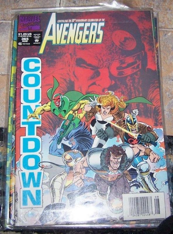 Avengers # 365 1993 Marvel countdown hercules black knight VISION sersi eternals