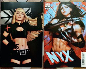 X-MEN #1 + NYX #1 NM (Marvel 2024) ft FACTORY & KRAKOAN / JTC + ARTGERM Covers