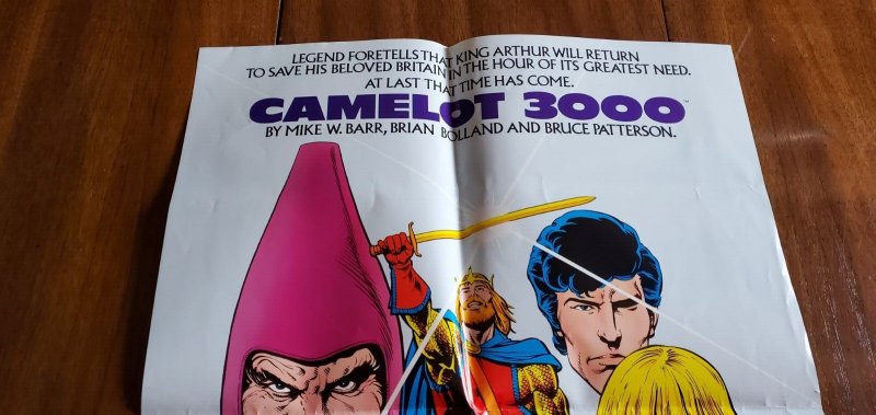 Camelot 3000 Folded Promo Poster (1982) DC Comics